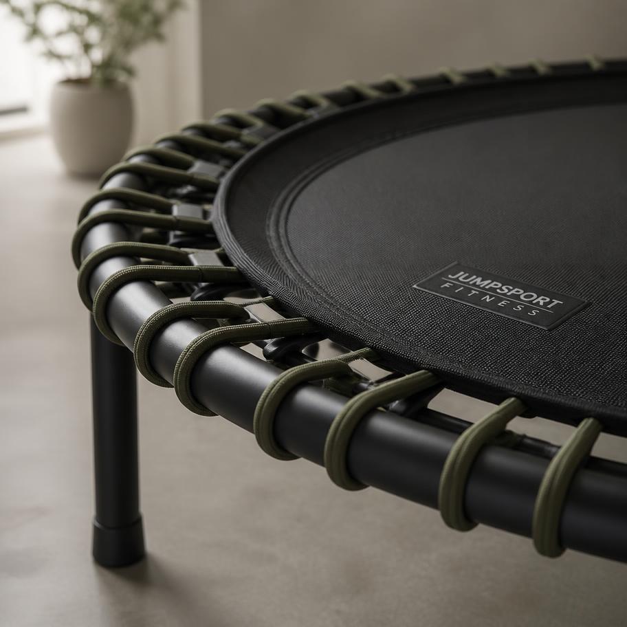 Trampolina fitness z gumową obręczą